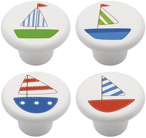 Sailboat Furniture Knobs - Set of 8