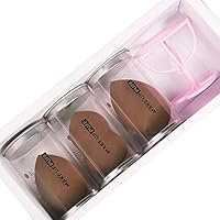 Qifumaer 3 PCS Makeup Sponge Puff Makeup Blending Sponge Makeup Blender Foundation Sponge Concealer Sponge Applicator Sponges, Gift Box Packaging with 1 Sponge Drng Stand Holder