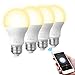 AISIRER Wi-Fi LED Light Bulb, Smart Light Bulbs, Dimmable Smart Bulb, Voice Control Smart Bulb Compatible with Alexa, 60 Watt Equivalent, 2700K, E26, A19, No Hub Required 4 Pack (Only 2.4Ghz Wi-Fi)