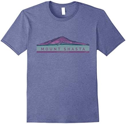 Mens JCombs: Mount Shasta, California T-Shirt Medium Heather Blue