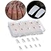 500Pcs French False Nail Tips Fake Half Cover Artificial Acrylic Nails Extension Tips with Storage Box 10 Size for Nail Salon or Home Use by MPNETDEAL (Natural)