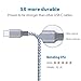 USB Type C Cable,USB Certified Type C Cable, USB C to USB A Charger (2x3FT 2x6FT 10FT, 5 Pack), Nylon Braided Fast Charging Cord for Samsung Galaxy S10 S9,LG G6,Pixel XL,Note 9/8 GrayWhite