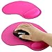 Ultra Slim Cloth Wrist Rest Mouse Pad (Magenta)