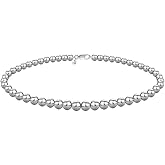 Savlano 925 Sterling Silver Handmade Bead Ball Strand Chain Bracelet For Women - Made in Italy Comes With a Gift Box