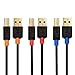 Cable Matters Long 3-Pack USB Printer Cable - 15ft, USB A to B Cable, Compatible with Printer, External Hard Drive, Audio Interface, Scanner, MIDI Controller, MIDI Keyboard, Black