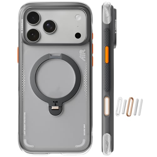 Photo 1 of *See Clerk Notes*
TORRAS Ostand Q3 Air for iPhone 17 Pro Case 6.3'' with Stronger Magnetic Stand, Fit for Magsafe, Airbags Miltary Protection, Camera Control for iPhone 17 Pro Case, Shockproof & Stylish, Shadow Black