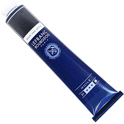 Lefranc & Bourgeois Fine Oil Smooth & Highly pigmented Oil, oil-based paint, Van Dyck Braun, 150ml