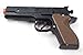 Imprints Plus 3-Piece Toy 45 Pistol Bundle Includes 1 Police Style Revolver Black with Brown Handle Cap Gun with 1 Whistles and 1 Chrome Finished Badges for Dress-Up and Costume Accessories (G6)