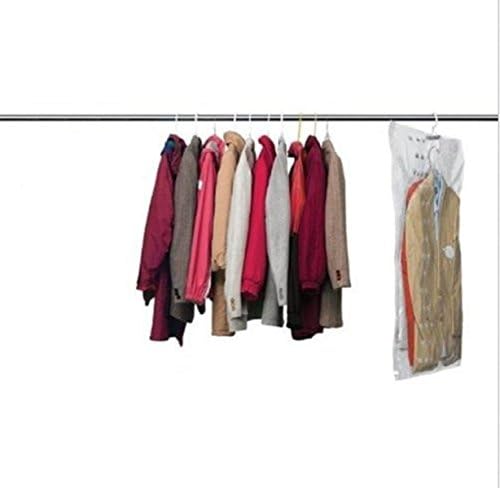 S&amp;M SET OF 4 VACUUM SEAL HANGING GARMENT BAGS - SPACE SAVER SAVING STORAGE