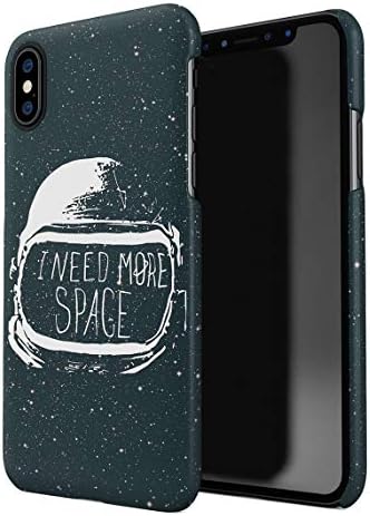 Cosmic Galactic Universe Starlight Astronaut Helmet I Need More Space Hard Thin Plastic Phone Case Cover For iPhone XS Max
