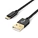 AUKEY Micro USB Cable, 2-Pack 3.3ft/1m Nylon Braided for Android Smartphones, Samsung, Kindle, HTC, Nexus, Sony, Nokia, Motorola, and More