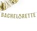 Bachelorette Gold Glitter Party Banner