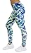 90 Degree by Reflex - Performance Activewear - Printed Yoga Leggings - Print 103 WILD CROSS Turquoise L