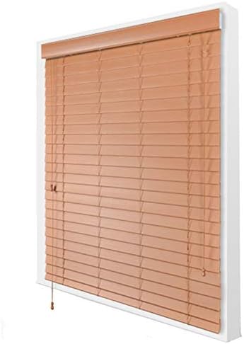 すだれ 窓ブラインド 寝室のリビングルームのバルコニー用のブラックアウトベネチアンブラインド 5cmスラットダークニングサンダウンブラインド 簡単な内側と外側のマウント ブラウン Color Wxh Size 140x260cm 55 1x102 4 In Vedikatourandtravels In Net