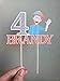 Blippi cake topper with name and age