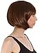 Simplicity Women's Cosplay Brown Straight Short Bob Wigs with Free Wig Cap