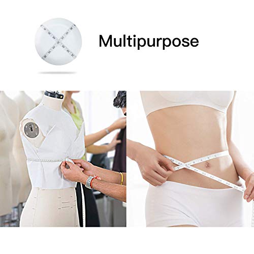 Soft Tape Measure Utron Measure Tape for Body 3 Pack Double Scale Measurement Tape Set for Sewing, Body, Tailor 60/120 inch - Thumbnail 6