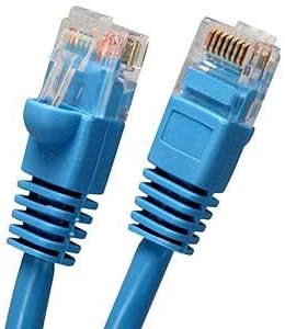 Arrowmounts AM-Cat5e-508BL 25' Cat5e RJ45 Ethernet LAN Network Patch Cable, Booted Snagless, Blue