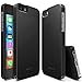 Ringke Slim Compatible with iPhone SE Case Snug-Fit Slender Tailored Cutouts Extreme Lightweight & Thin Side to Side Edge Coverage Superior PC Hard Skin for iPhone SE, 5S, 5 - SF Black