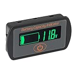 DROK DC 5-66V LCD Battery Capacity Indicator Meter