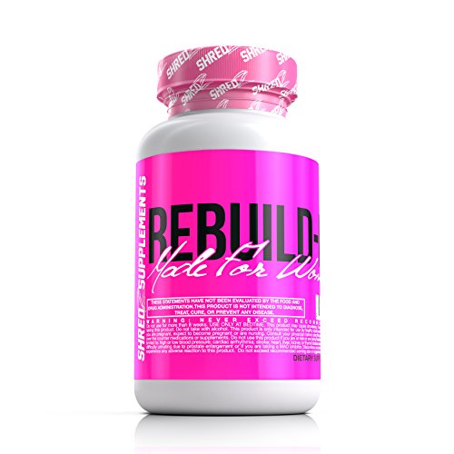 SHREDZ Rebuild-PM Made for Women, 60 Vegetarian Capsules, 30 Day Supply - Muscle Recovery While You Sleep, Sleep Aid, Rejuvenate, REM Sleep SHREDZ Rebuild-PM Made for Women, 60 Vegetarian Capsules, 30 Day Supply - Muscle Recovery While You Sleep, Sleep Aid, Rejuvenate, REM Sleep