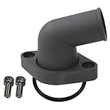 SBC BBC Chevy Black Aluminum 15 Swivel Water Neck Thermostat Housing