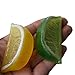 Lorigun 8pcs Fake Lemon Wedge Slice Garnish Artificial Fruit Lemon Block Faux Food House Bar Decoration Cocktail Party Arrangement(Green Yellow,Each Color 4Pcs)