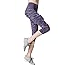 Lapasa Women's Yoga Capri Pants Leggings Plus Size High Waist Tummy Control Workout Running Tights w Hidden Pocket L02