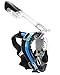 Deep Sea O2 | Only Full Face Snorkel Mask Designed to Protect Against Dangerous CO2 Build-Up for Adults & Kids | 180 View | Soft Nose for Diving | Anti-Fog | Camera Mount | Blue