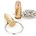 Lucky Shot Genuine Once-Fired 45 Caliber Bullet Keychain and Necklace Combo Pack