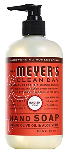 Mrs Meyers Hand Soap Radish 12.5 Ounce Pump (370ml) (3 Pack)