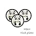 Panda-Monium Party Supplies Includes: Dinner Plates, Popcorn Boxes, Cups,Flags/Banner and Birthday Cake Topper Decorations