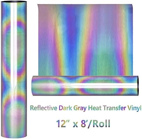 Rainbow Reflective Vinyl Roll Htv Heat Transfer Vinyl Reflective Htv Vinyl Rolls For Diy T Shirts Iron On Vinyl For Cricut Reflection Htv Heat Transfer Vinyl Bundle Reflective Rainbow In Bahrain Binge Bh