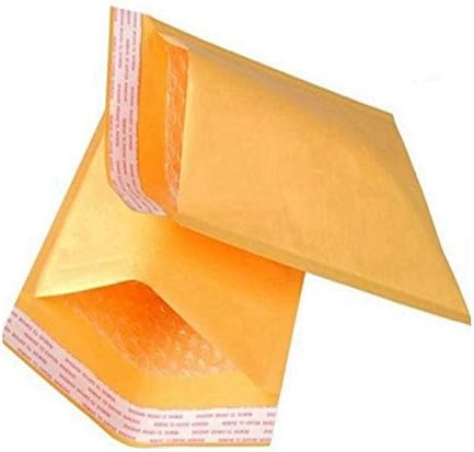 Oknuu Kraft Bubble Mailers – #5 10.5 x 16-inch, Pack of 100 Bubble Padded Envelopes –Padded Mailers – Self-Sealing Bubble Envelopes – Mailing Padded Pouches for Fragile Shipping – Non-Tear Lightweight