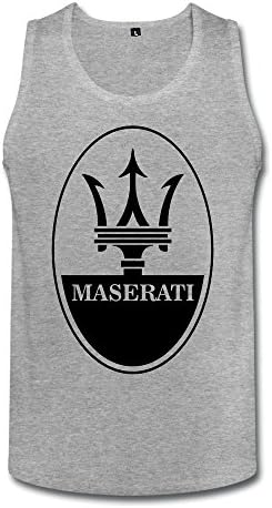 Man's Maserati Logo Tank HeatherGray