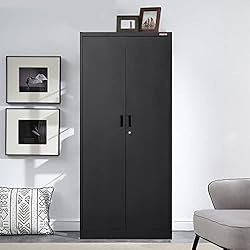 BESFUR Metal Storage Cabinet, 72" H x 36" W x 18" D