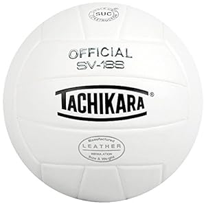 Tachikara Institutional Quality Composite Leather Volleyball, Royal-White
