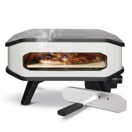 Cozze® 13 Electric Pizza Oven with Pizza Stone and Front Cover 230V/2200W, 53 x 53 x 29 cm