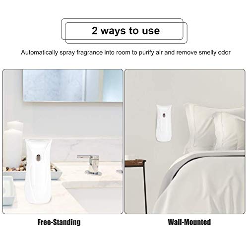 300ml automatische parfum dispenser verstelbare geur spray machine luchtverfrisser wit - Afbeelding 4