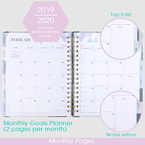 3 2019+2020+Academic+Planner+Monthly+Leather
