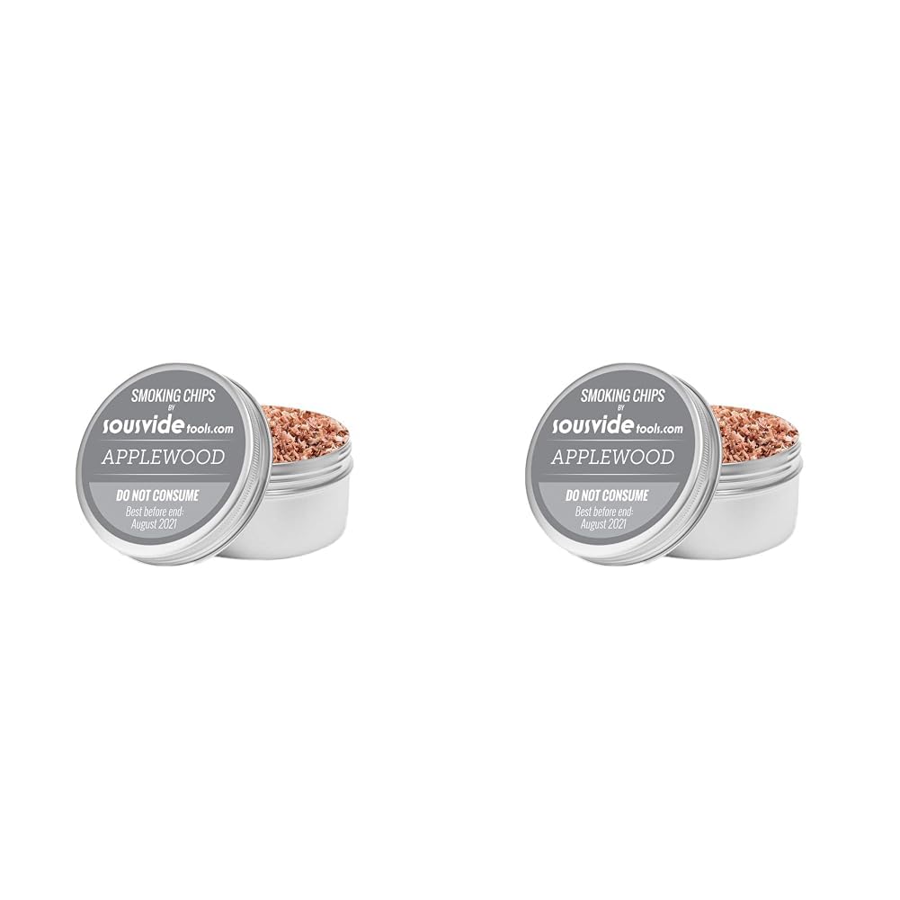 SousVideTools | [SVT-CHIPSAPP] Applewood Flavour Wood Chips for Smoking Gun (250 ml) (Pack of 2)