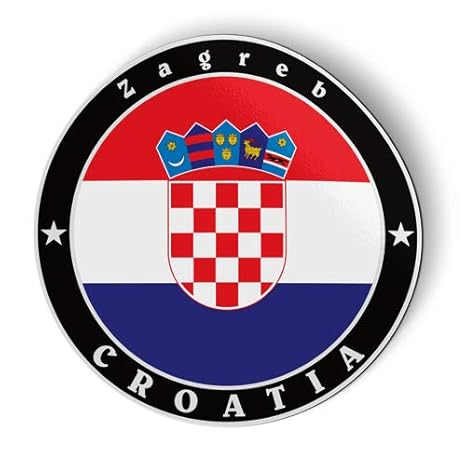 Amazoncom Croatia Flag Flexible Magnet Car Fridge