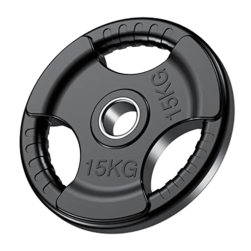PhysKcal 1 x 15 kg Olympische Hantelscheiben mit Ø50 mm Bohrung