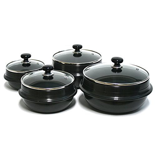 Korean traditional cooking bowl soup and stock pot hot pot dual