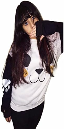 Fashion Sweatshirts,Leegor New Girls Panda Printing Long Sleeve Sweater Shirt (XL)
