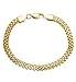 LOYALLOOK Stainless Steel Mesh Chain Bracelets for Women Gold Tone 7