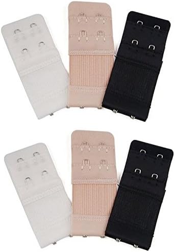 Women Ladies Bra 2 x 2 Hooks Extender (6pcs in Pack)