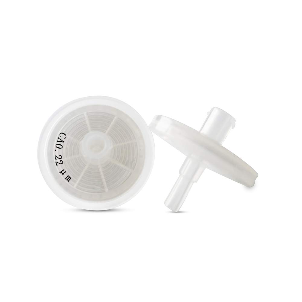 CA (Cellulose Acetate) Syringe Filters 25mm Diameter 0.22μm Pore Size for Protein Filtration [CASE of 100pcs] by Allpure Biotechnology (CA-25mm-0.22μm)