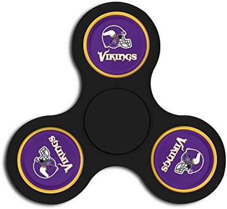 Fashion Vikings Football League Helmet High-speed Peg-tops Finger Fidget Spinner Hand Safety Toy for Relieve Stress