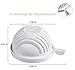 The Original EZ SALAD CUTTING BOWL | Quickly cuts vegetables, fruits, chicken & cheese | No cutting board needed | Uses as a strainer | salad chopper & salad cutter bowl by The Original Choice